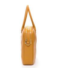 SPALDING TIFFANY Porte-documents en cuir 2 zips, porte-ordinateur 15" moutarde - Porte Documents Travail - 3