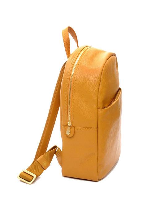 TIFFANY Sac &agrave; dos en cuir pour ordinateur portable moutarde - Sacs pour Femme
