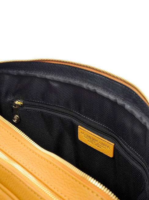 TIFFANY Mallette en cuir pour ordinateur portable 14" moutarde - Porte Documents Travail