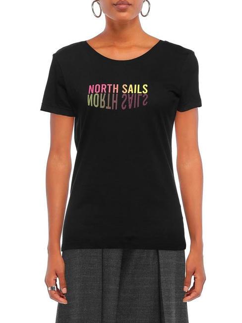 LOGO MIRROR T-shirt en cotton noir - T-shirt