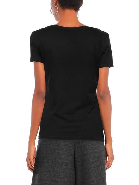 LOGO MIRROR T-shirt en cotton noir - T-shirt