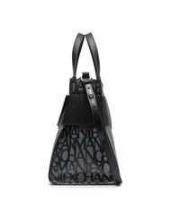 ARMANI EXCHANGE LOGO ALL OVER Sac &agrave; main avec bandouli&egrave;re beige/noir - Sacs pour Femme - 3