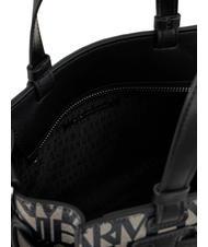 ARMANI EXCHANGE LOGO ALL OVER Petit sac avec bandoulière beige/noir - Sacs pour Femme - 6