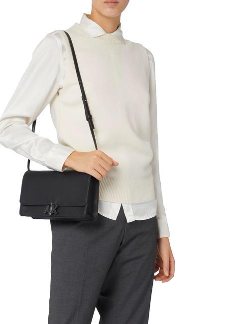 A|X METALLIC sac d'épaule Noir - Sacs pour Femme