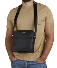 GUESS CERTOSA Sac d'&eacute;paule NOIR - Sacs en Bandouli&egrave;res pour Homme - 4