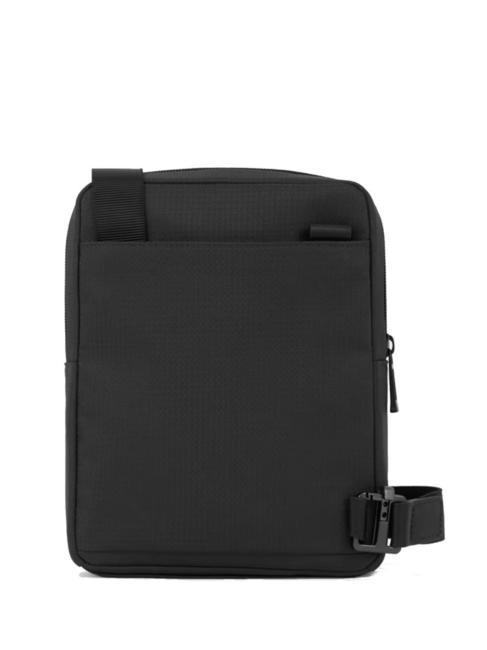 WOLLEM Sac iPad mini en tissu et cuir Noir - Sacs en Bandoulières pour Homme