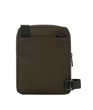 PIQUADRO WOLLEM Sac iPad mini en tissu et cuir VERT - Sacs en Bandoulières pour Homme - 3