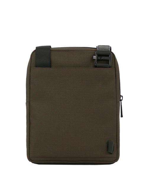 WOLLEM Sac iPad mini en tissu et cuir VERT - Sacs en Bandoulières pour Homme
