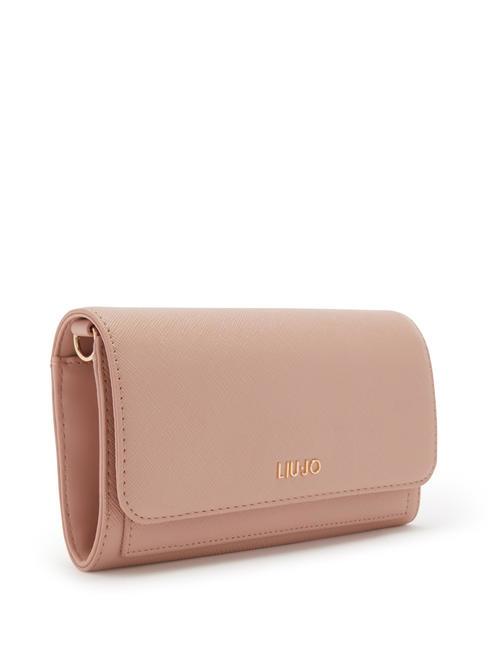 CALIWEN Portefeuille sac &agrave; bandouli&egrave;re p&ecirc;ches douces - Portefeuilles Femme