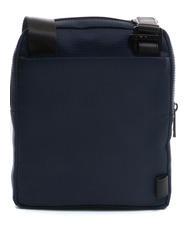 PIQUADRO WOLLEM Sac iPad mini en tissu et cuir bleu - Sacs en Bandoulières pour Homme - 4