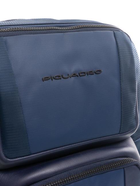 WALLABY Sac à dos en cuir et tissu, support pc 14" bleu - Sacs à dos pour ordinateur portable