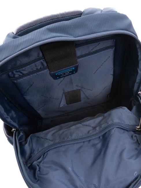 WALLABY Sac à dos en cuir et tissu, support pc 14" bleu - Sacs à dos pour ordinateur portable