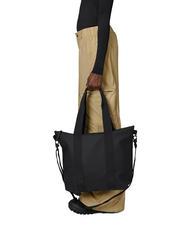RAINS TOTE BAG MINI Sac &eacute;tanche noir - Sacs pour Femme - 3