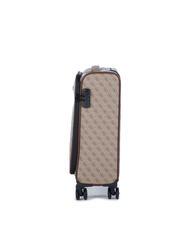 GUESS VEZZOLA Chariot &agrave; bagages &agrave; main beige / marron - Valises cabine - 3