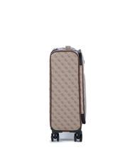 GUESS VEZZOLA Chariot &agrave; bagages &agrave; main beige / marron - Valises cabine - 4