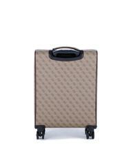 GUESS VEZZOLA Chariot &agrave; bagages &agrave; main beige / marron - Valises cabine - 5