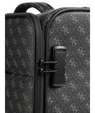 GUESS VEZZOLA Chariot &agrave; bagages &agrave; main noir fonc&eacute; - Valises cabine - 4