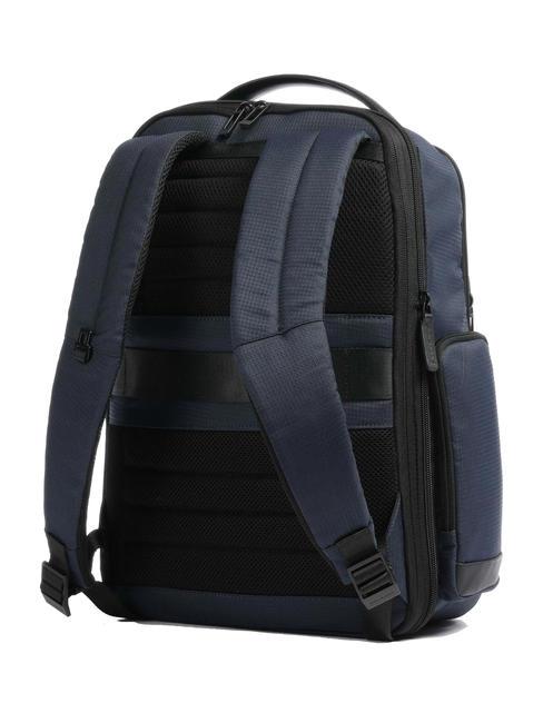 WOLLEM Sac à dos pour ordinateur portable 15,6" en tissu et cuir bleu - Sacs à dos pour ordinateur portable