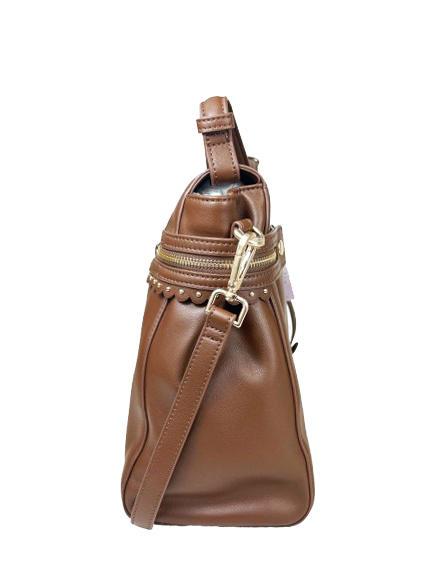 CECILE Sac &agrave; main avec bandouli&egrave;re chocolat - Sacs pour Femme