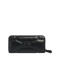 TWINSET LOGO QUILTED Grand portefeuille zipp&eacute; autour noir - Portefeuilles Femme - 3