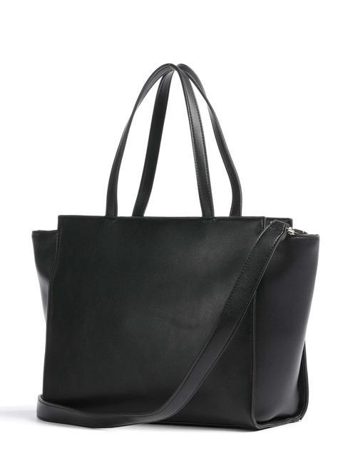 MADAME Sac shopping avec bandouli&egrave;req noir - Sacs pour Femme