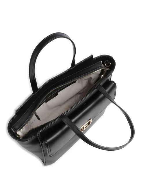 MADAME Sac shopping avec bandouli&egrave;req noir - Sacs pour Femme