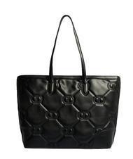 TWINSET LOGO QUILTED Sac cabas port&eacute; &eacute;paule noir - Sacs pour Femme - 4