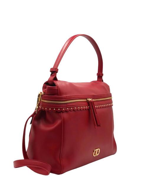 CECILE Sac &agrave; main avec bandouli&egrave;re rouge vif - Sacs pour Femme