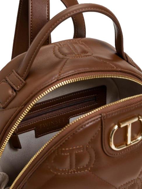 LOGO QUILTED Sac &agrave; dos chocolat - Sacs pour Femme
