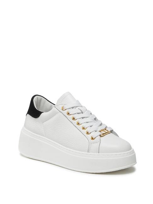 METALLIC LOGO Baskets en cuir optique / noir - Chaussures Femme