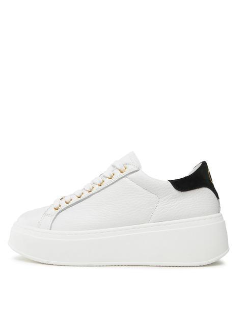 METALLIC LOGO Baskets en cuir optique / noir - Chaussures Femme