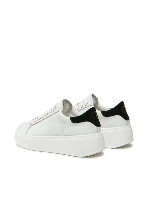 METALLIC LOGO Baskets en cuir optique / noir - Chaussures Femme