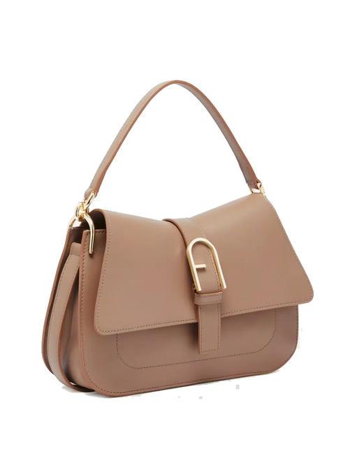 FLOW M Sac &agrave; main M en cuir gr&egrave;ge - Sacs pour Femme