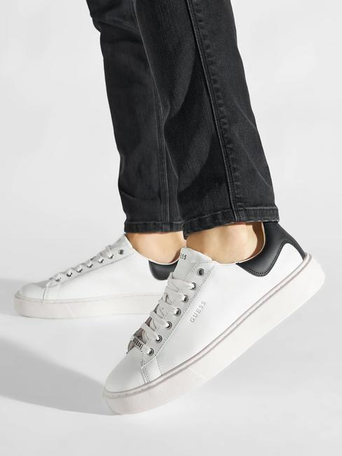 VIBO Baskets blanc noir - Chaussures Homme