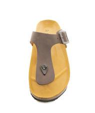DOCKSTEPS VEGA Tongs en cuir su&eacute;d&eacute; marron fonc&eacute; - Chaussures Femme - 3