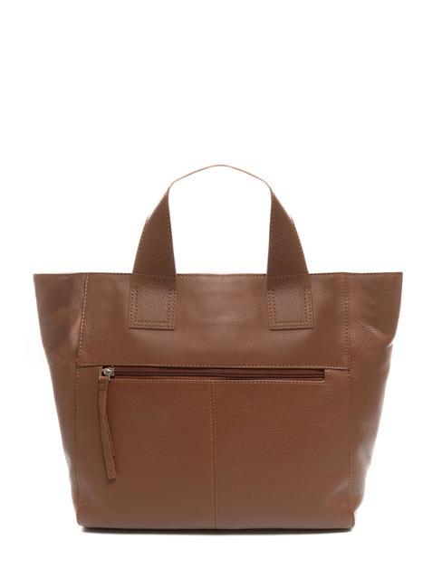FRAPPE Sac en cuir avec bandouli&egrave;re DarkBrown - Sacs pour Femme