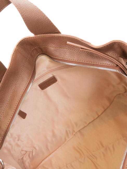 FRAPPE Sac en cuir avec bandouli&egrave;re DarkBrown - Sacs pour Femme