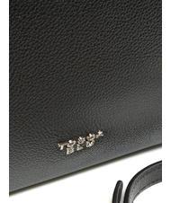 TOSCA BLU CONFETTI Sac malle en cuir avec bandouli&egrave;re Noir - Sacs pour Femme - 3