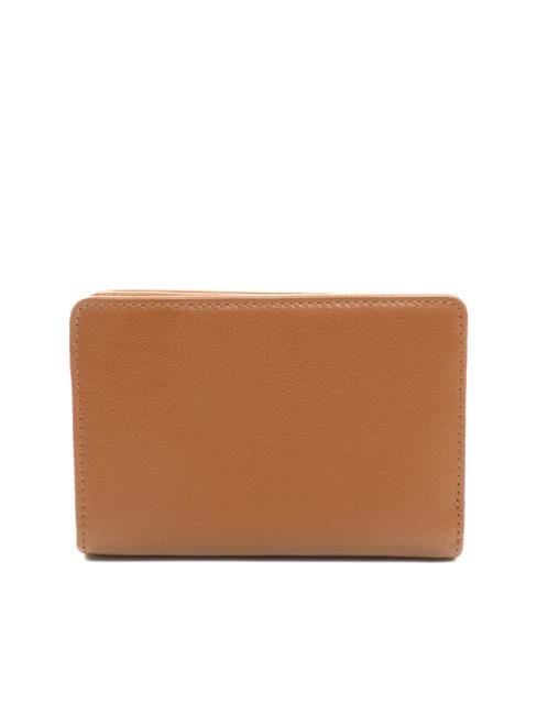 BASIC Portefeuille moyen en cuir MARRON - Portefeuilles Femme