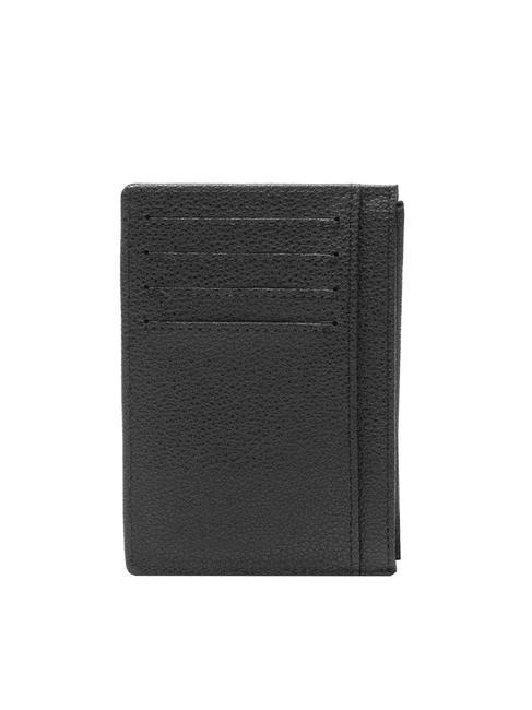 TB LOGO Porte-cartes en cuir avec zip Noir - Portefeuilles Femme