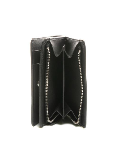 BASIC Portefeuille moyen en cuir Noir - Portefeuilles Femme
