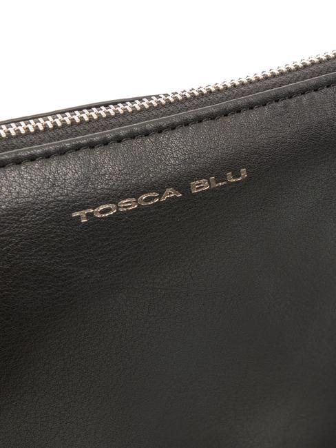 BASIC Sac bandouli&egrave;re en cuir Noir - Sacs pour Femme
