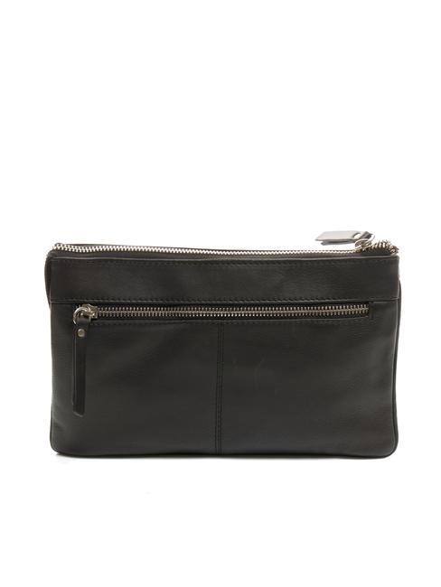 BASIC Sac bandouli&egrave;re en cuir Noir - Sacs pour Femme