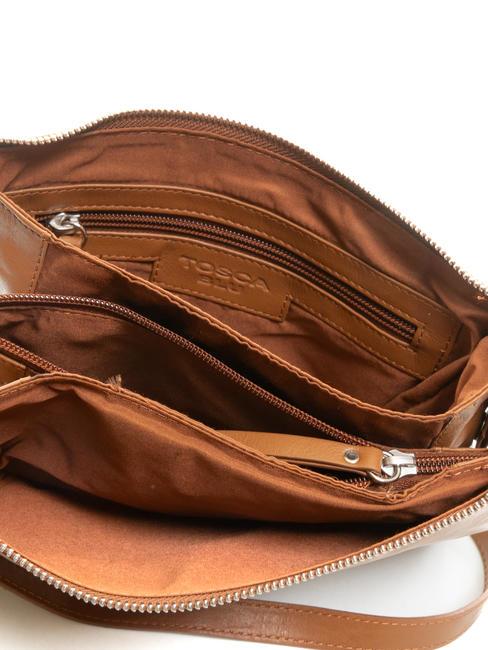BASIC Sac bandouli&egrave;re en cuir MARRON - Sacs pour Femme