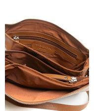 TOSCA BLU BASIC Sac bandouli&egrave;re en cuir MARRON - Sacs pour Femme - 5