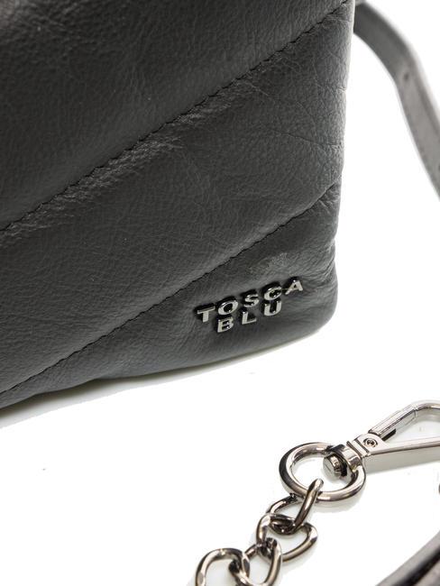 PAN CAKE Sac en cuir avec bandouli&egrave;re Noir - Sacs pour Femme
