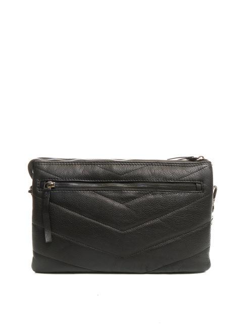 PAN CAKE Sac en cuir avec bandouli&egrave;re Noir - Sacs pour Femme