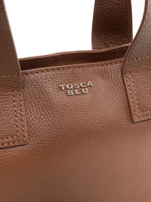FRAPPE Sac moyen en cuir avec bandouli&egrave;re DarkBrown - Sacs pour Femme