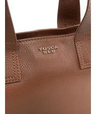 TOSCA BLU FRAPPE Sac moyen en cuir avec bandouli&egrave;re DarkBrown - Sacs pour Femme - 3