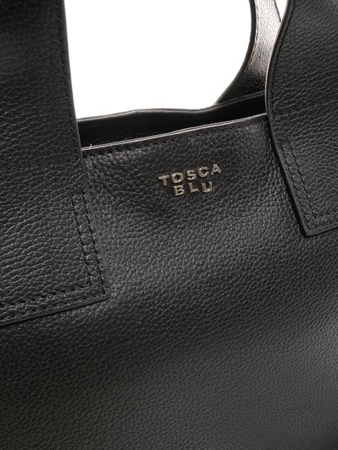 FRAPPE Sac moyen en cuir avec bandouli&egrave;re Noir - Sacs pour Femme